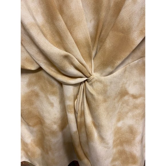 Vince Camuto NWT Women's Lg Blouse Tunic Tie Dye Spring Safari Wrap Style V-Neck - Picture 9 of 12